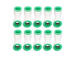 2026velora-10 Piezas Conector De Codo Ppr Empuje Rápido 90 Grados Para Tubo De Alberca 25mm/0.98in