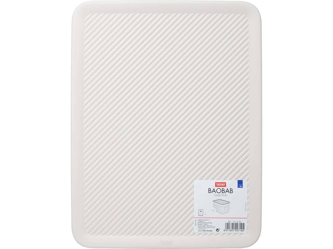 Cesta TATAY Baobab 5L (Blanco - Plástico PP05 - 18.7 x 27.8 x 0.7 cm)