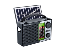 Radio AM/FM portátil, recargable, onda corta, batería, compatible con USB, tarjeta TF, reproductor de MP3 y altavoz Bluetooth. Viewleaf