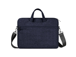 Elegante bolso bandolera unisex para ordenadores de 15,6 a 16 pulgadas, interior acolchado de terciopelo, bolsillos, azul marino.