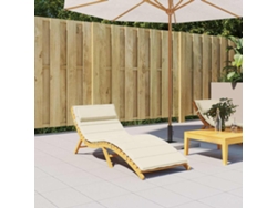 Cojín para silla Sprinkle, 180 x 60 x 4 cm, tela Oxford color crema, Dkd Home Decor