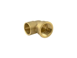 Codo hembra de latón para soldar, rosca 15 mm 3/4, Gibalto