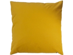 Cojín de algodón liso mostaza con funda desenfundable 40 x 40 cm HOME MAISON