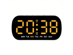 Mini Reloj Despertador Electrónico Con Puerto Usb, Doble Alarma, Sensor De Temperatura Y Visualización De La Fecha Para Uso Diario En El Hog