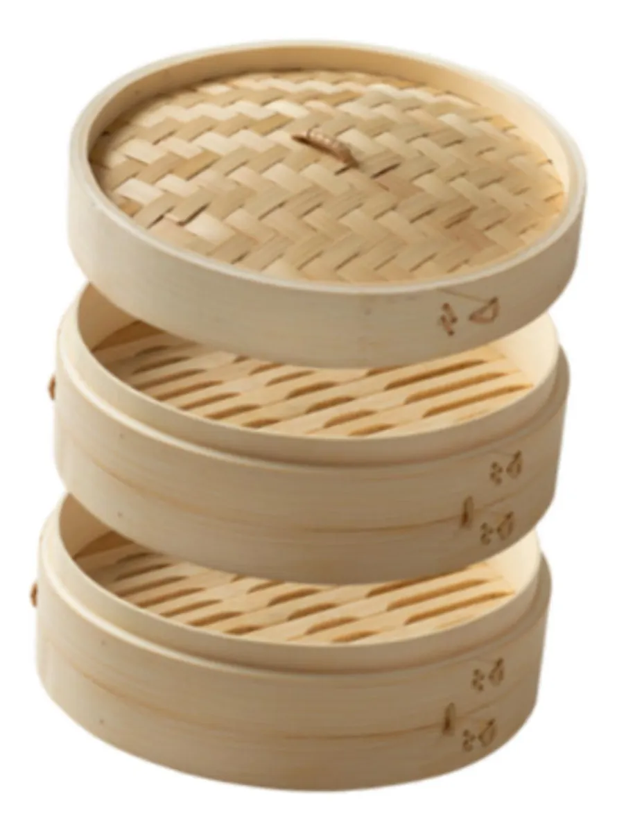 Juego de cocina de bambú para preparar platos, 30 cm, 2 niveles