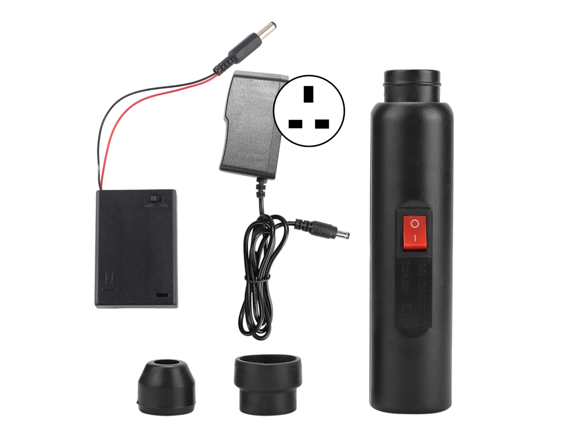 Probador De Huevos Con Ovoscopio Led De Luz Fría Para Incubación De Pollos Y Aves De Corral Con Enchufe Británico De 100-240 V.