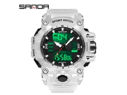 Reloj Deportivo Multifuncional Luminoso, Moderno Y Elegante (blanco Transparente para Hombre)