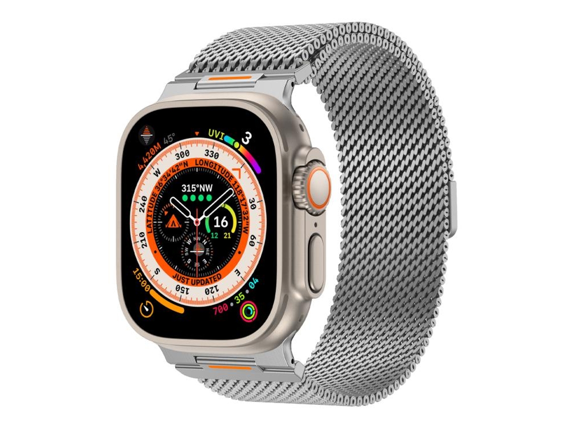 Correa para Apple Watch de 46/49/45/44 mm - Vitality Malla gruesa Milan Magnética