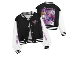 Chaqueta De Béisbol Kpop Demon Hunters Para Niñas, Top Infantil, Negro, A