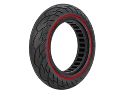 Accesorios Fwinl para patinetes eléctricos con neumáticos macizos de 10x2,5 pulgadas, a prueba de explosiones, color rojo