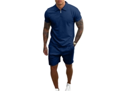 Conjunto De Sudadera Y Pantalón Corto Para Hombre, Cuello Caído, Cremallera, Suave, Transpirable, Morado, Talla 3xl