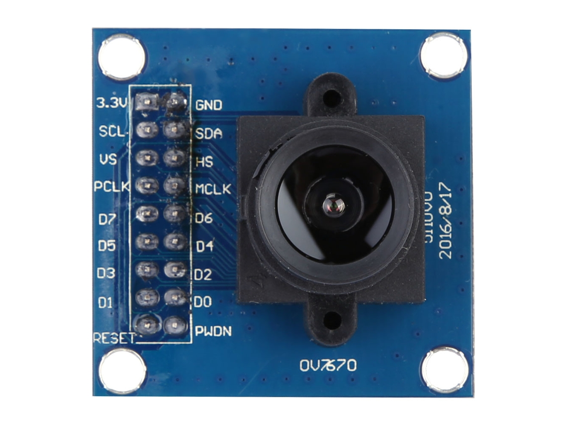 Módulo De Cámara Cmos Ov7670 Con Lente De 640x480, Interfaz Sccb, Compatible Con I2c Vga.