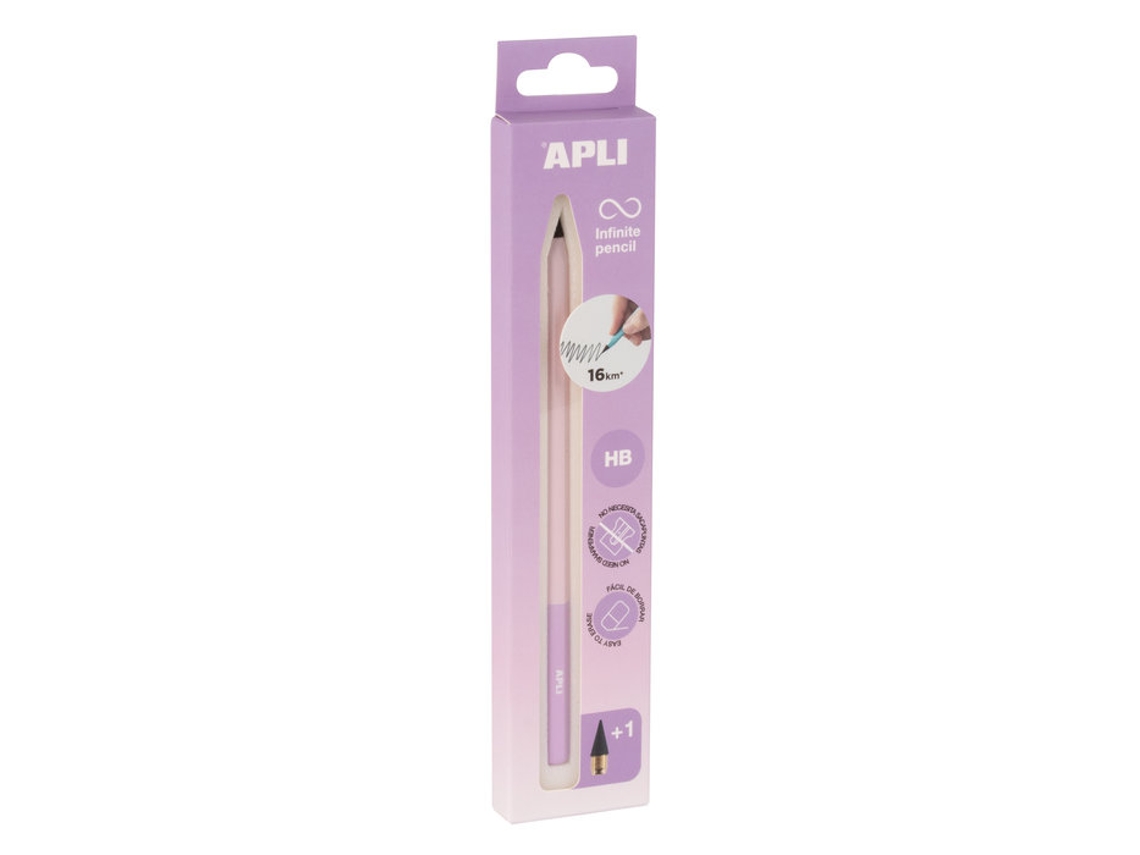 Lápiz Apli 19936 Hb Infinite, Color Malva