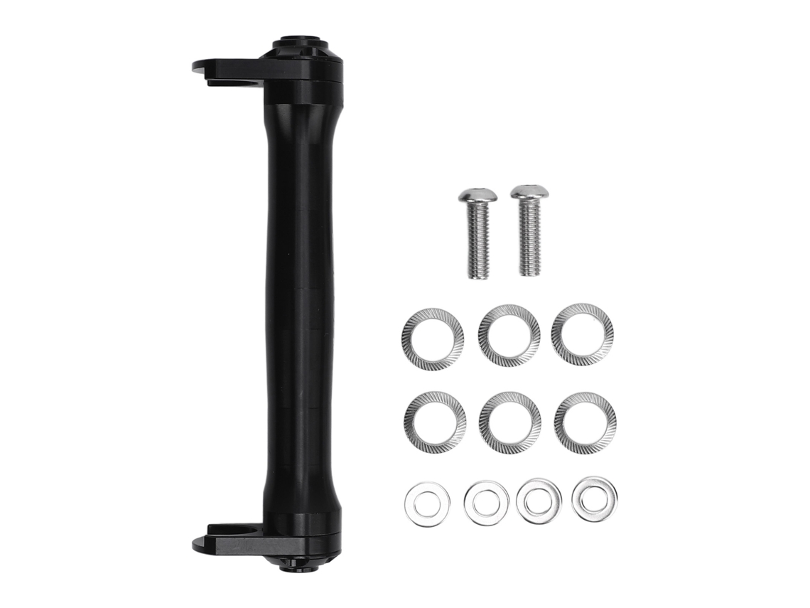 Barra De Extensión Telescópica Plegable De Aluminio Negro Para Ruedas De Bicicleta Para Modificación.