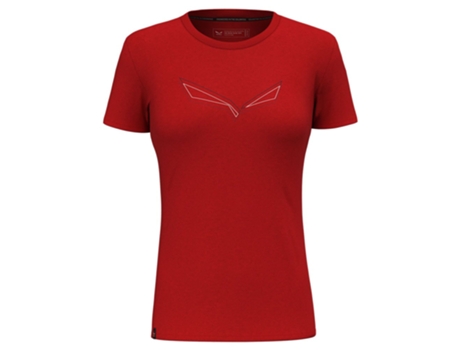 Camiseta de Mujer SALEWA Pure Eagle Frame Rojo (XS)