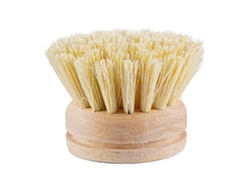 Cepillo para lavar platos con mango de madera, ideal para ollas, sartenes y fregadero. Cepillo multiusos con mango largo.