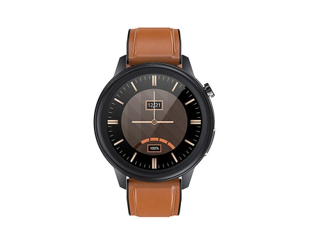 Reloj Inteligente E80 Hombre Mujer Bluetooth Deportes IP68 Impermeable PPGECG Monitor Fitness Tracker Smartwatch para Android Ios(Marrón) VEANXIN