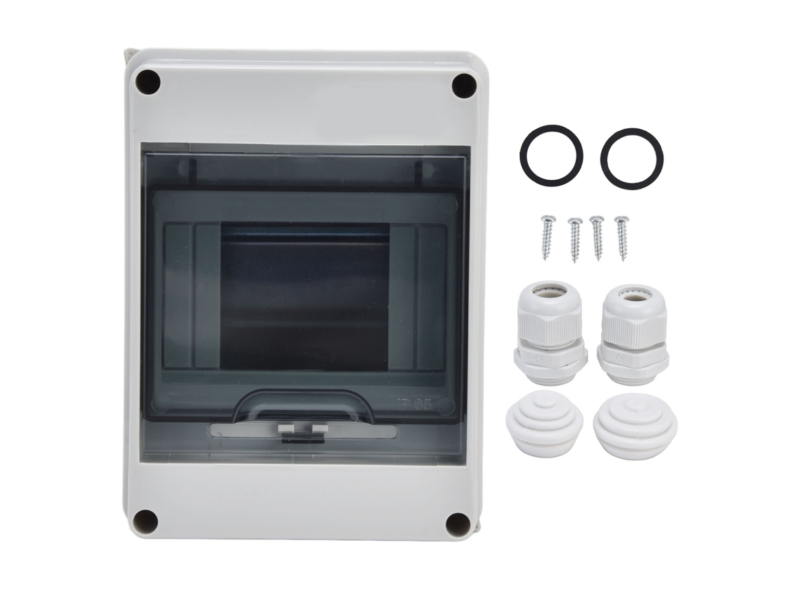Yncm2026-caja De Distribución 5 Vías Impermeable De Plástico Con Tapa Transparente Para Exterior