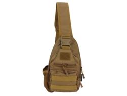 Mochila deportiva Vylara de tela Oxford, con puerto USB, para senderismo (marrón)