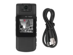 Cámara Portátil Ligeramente Usable Con Clip Posterior 2k Hd Pantalla Tft Rotatoria 180° Grabadora De Video Para Viajes Y Seguridad 64g