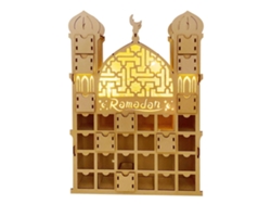 Calendario De Adviento De Madera Para Ramadán 2022 Con Cajones Para La Cuenta Regresiva De Eid Mubarak