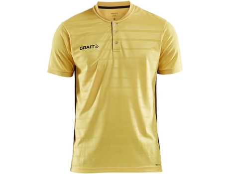 Camiseta de Hombre para Fútbol CRAFT Control Button Amarillo (S)