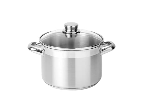 Olla SILAMPOS Alegro Glass Acero inoxidable 18/10 (Diámetro: 16cm)
