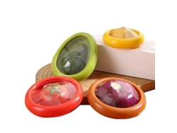 Juego De 4 Recipientes De Silicona Reutilizables Para Mantener Los Alimentos Frescos En El Refrigerador.