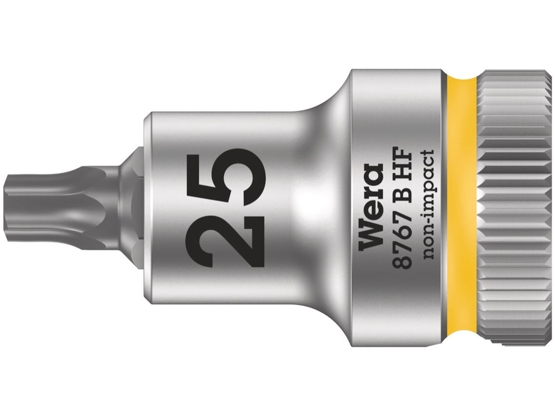 Vaso de punta Zyklop con función de retención 3/8" 8767 B HF TORX 25 x 35 mm WERA 05003062001