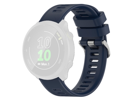 Correa de Silicona textura de sarga para Samsung Galaxy Watch 5 40mm/44mm/Watch 5 Pro 45mm/Watch4 40mm/44mm/Watch4 Classic 42mm - azul marino