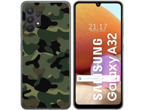 Carcasa Samsung Galaxy A32 4G TUMUNDOSMARTPHONE Camuflaje Multicolor