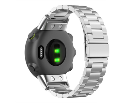 Correa de metal liberación rápida con cierre para Garmin Forerunner 45/45S/Swim 2 - plata