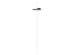 ZAFFERANO SUPER O Lámpara LED suspendida negra recargable y regulable con 2 módulos de luz