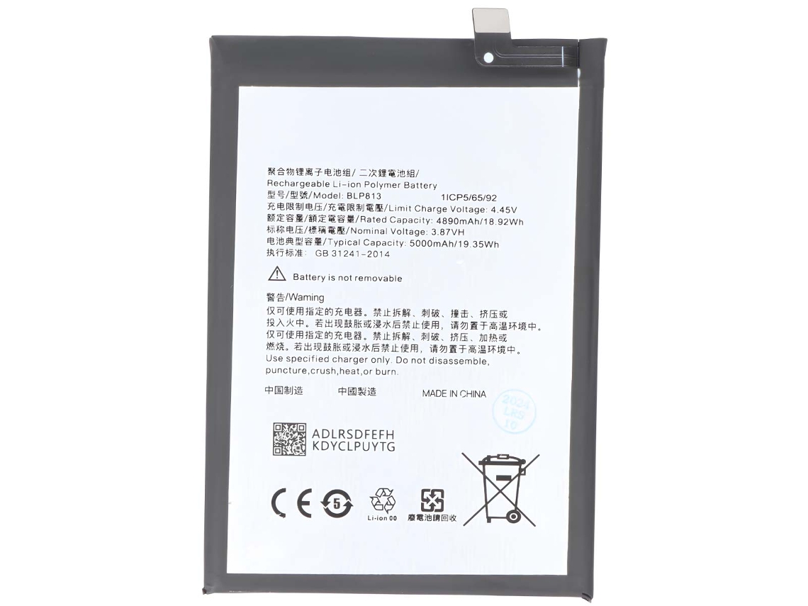 Batería Li-polímero 3,87v Para Oneplus Nord N100 5000mah 19,35 Wh