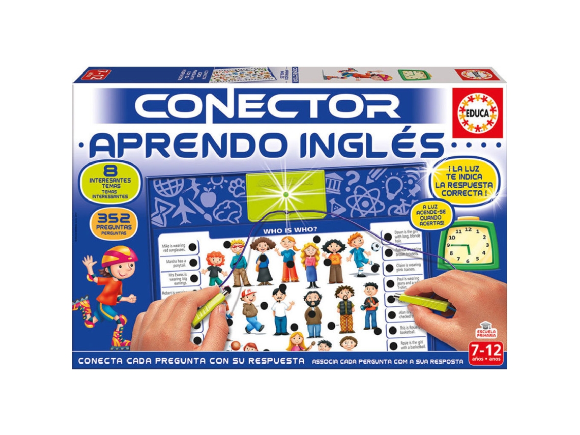 Juego Educativo EDUCA Conector Aprendo Inglés (Edad Mínima: 7 Años - 38,5 x 25,5 x 5,6 cm)