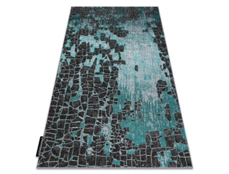 Alfombra de Luxe Moderna 2079 Vintage - Structural Verde/Antracita (200 x 290 cm)