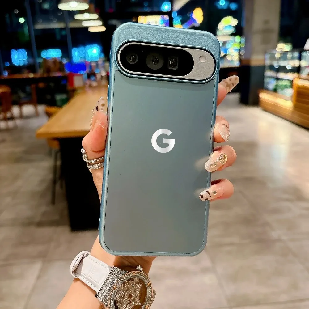 (azul, Google Pixel 9a) Funda De Lujo Mate Para Teléfono, Cómoda Al Tacto, Cubierta Trasera De Policarbonato A Prueba De Golpes.