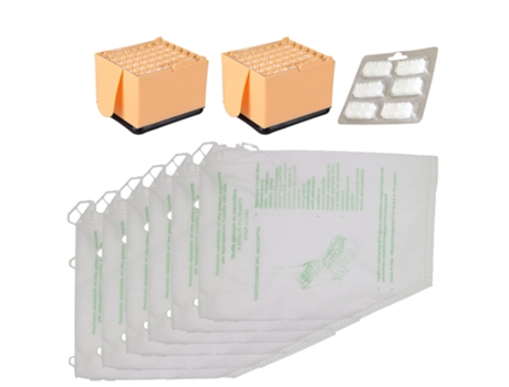 Bolsas De 6 Piezas Para Aspiradora Vorwerk 2 Microfiltros Higiénicos Profumin, Kit De Accesorios Para Vorwerk Kobold Vk135 Vk136