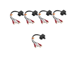 Juego De 5 Botones De Control De Volumen Y Graves Para Amplificador De Coche, Convertidor De Audio Rca...
