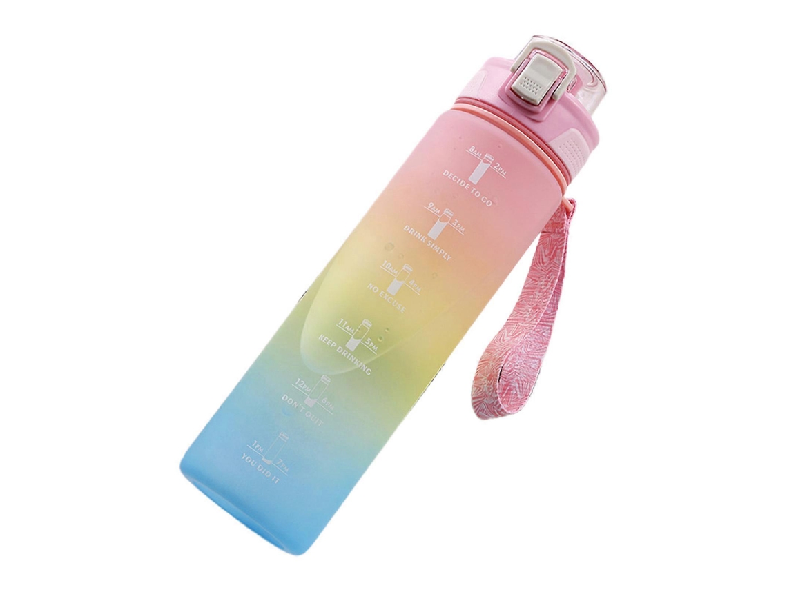 Botellas De Agua Deportivas Grandes, Modernas Y Gradientes, Prácticas Y Adecuadas Para Academia, Oficina Y Casa, Rosa. Rosewell