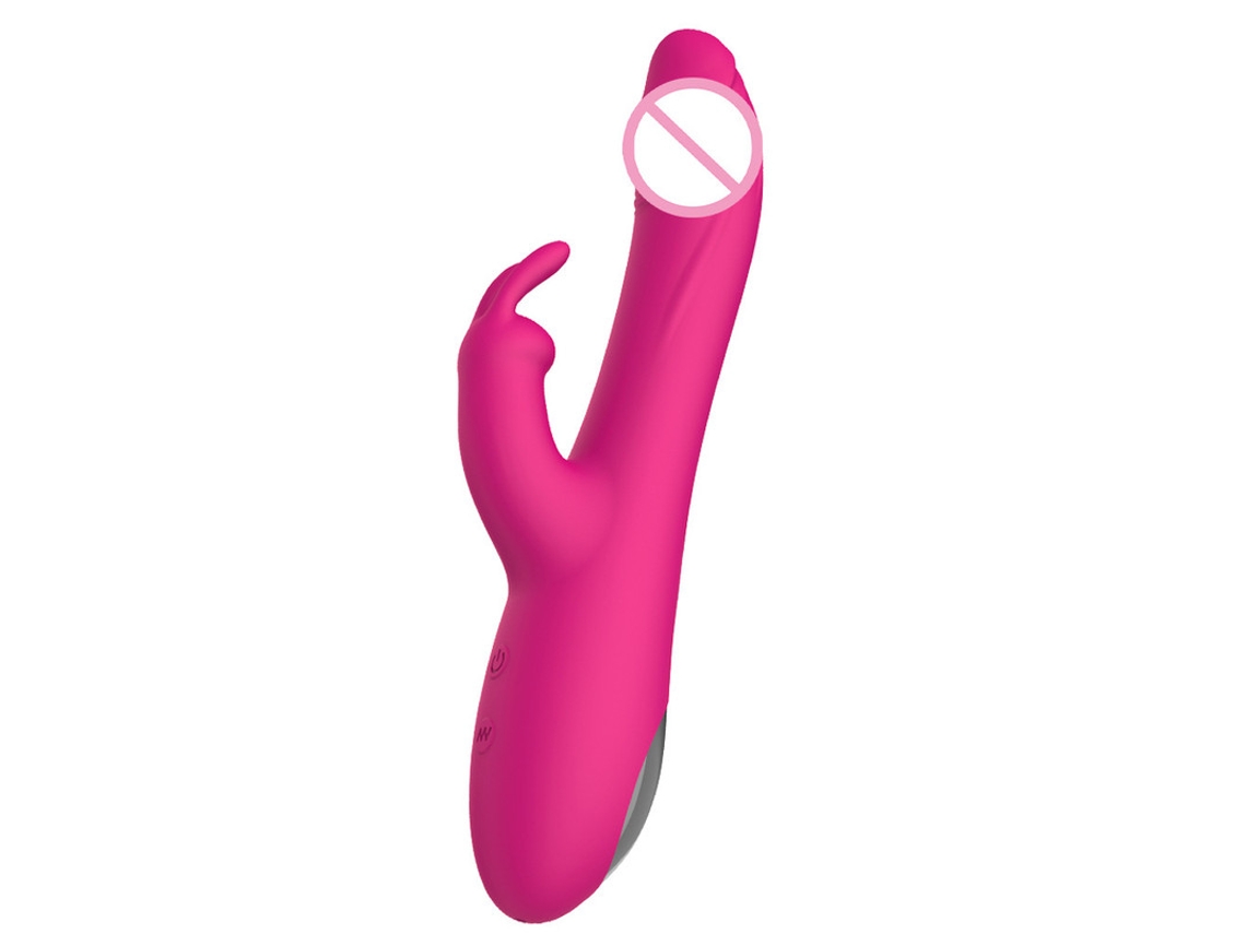 Vibrador Femenino De Conejo Telescpico De Doble Motor De 10 Velocidades (rojo) Yizhood