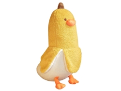 Peluche de pato banana 2026, cojín de peluche adorable, para niños y niñas (amarillo, 50 cm)
