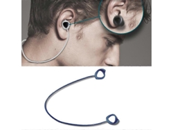 Juego de 3 auriculares deportivos Bluetooth de silicona con cable antipérdida para Samsung Galaxy Buds 1/2 (Azul)