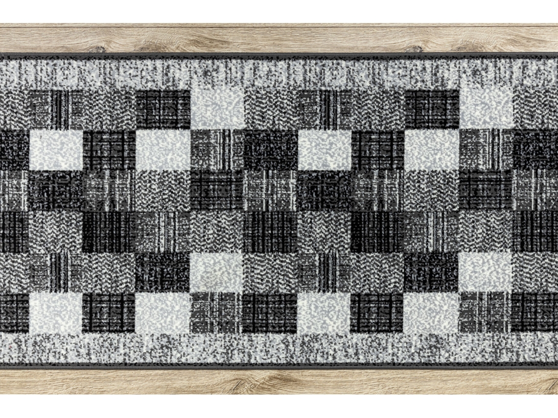 Alfombra de Pasillo Bcf Rafia Gris 80 cm