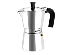 Cafetera italiana de aluminio antiadherente M620006 con capacidad para 6 tazas, Monix Cafetera italiana de aluminio antiadherente M620006 con capacidad para 6 tazas, Monix