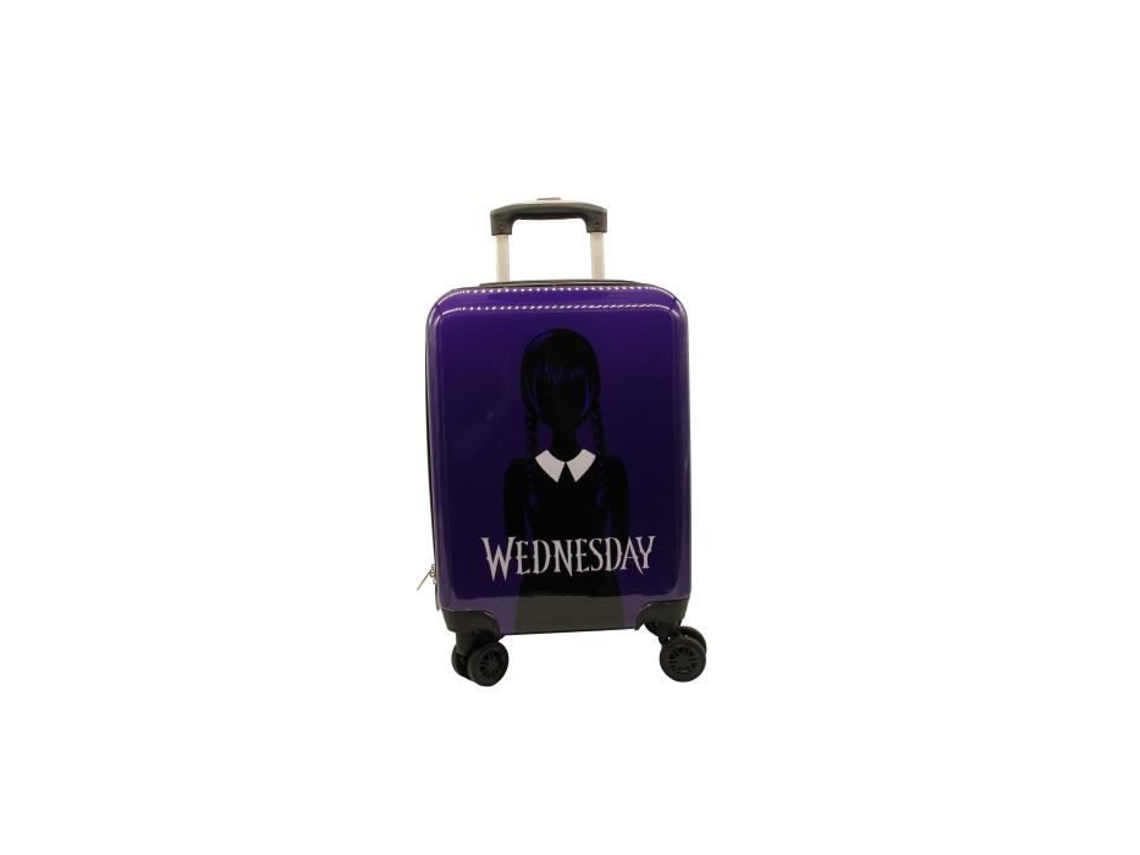 Maleta de viaje unisex Aucune Wednesday Petite con ruedas y compartimento para el vientre, multicolor (55 cm)