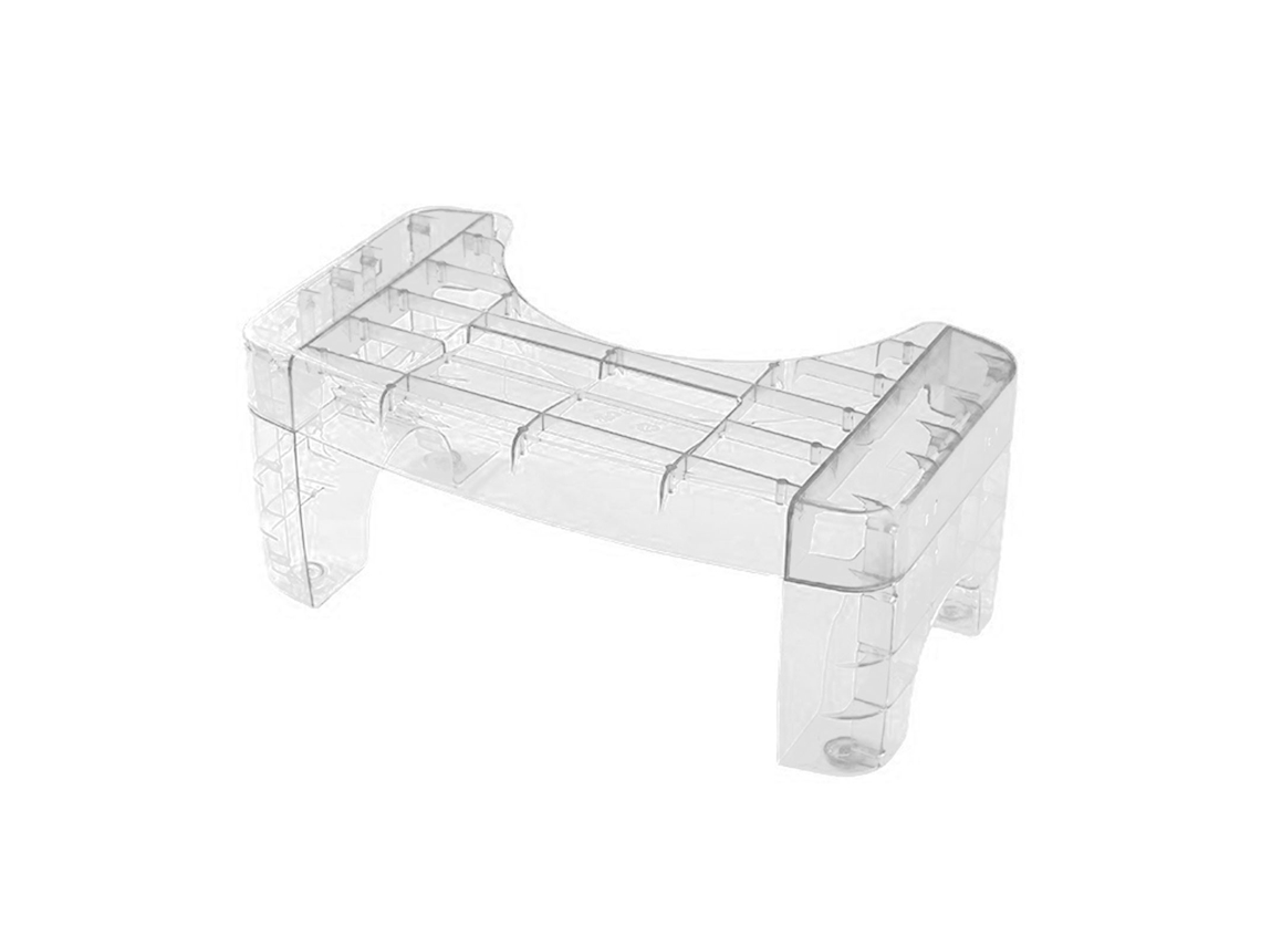 Taburete De Baño Transparente Y Antideslizante Con Diseño Ergonómico Para Adultos Y Niños.