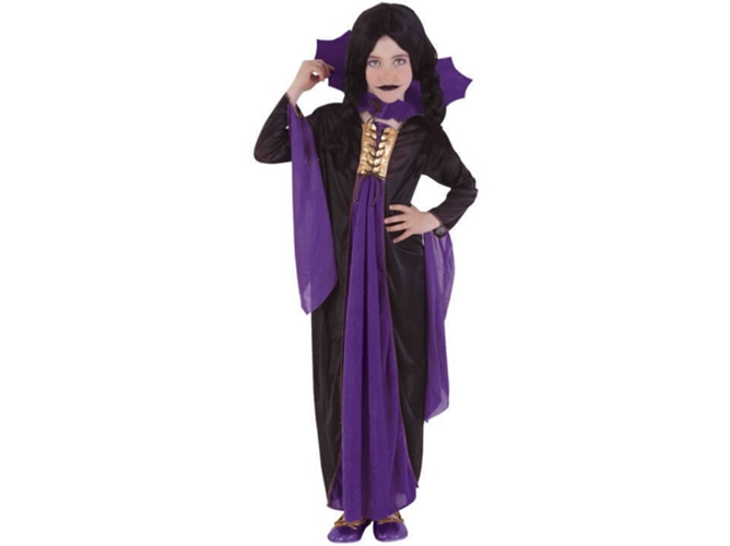 Disfraz de Niña DISFRAZZES Vampiresa Gótica Morada (Talla: 3 a 4 años)