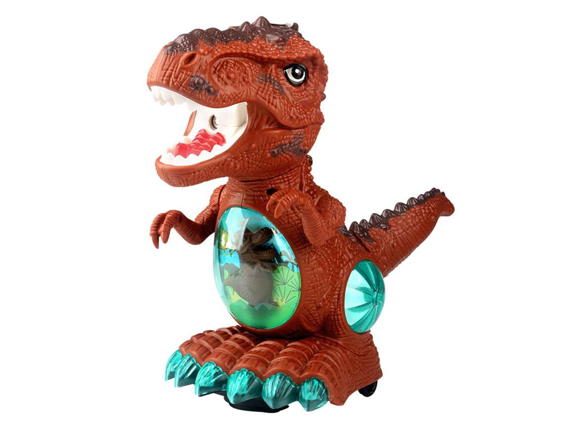 Brinquedo Dinossauro Com Música Luzes E Spray Andador Universal Para Crianças