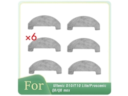 Cleaning Rag For D10/t10 Lite/ Q8/q8 Max Vacuum Cleaner Accessories Cleaner Parts Replacement 6 Pcs